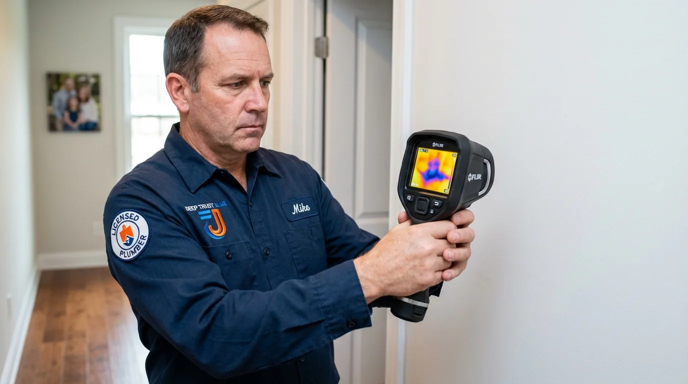 Thermal imaging leak detection by Johns Plumbing LLC in Vincent